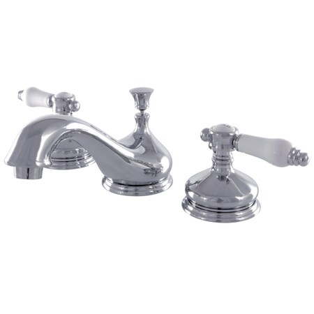 Kingston Brass KS1161BPL 8" Widespread Bathroom Faucet, Polished Chrome KS1161BPL